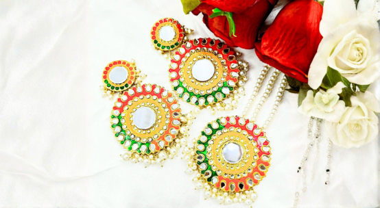 Earring Bindi Jhoomer Set